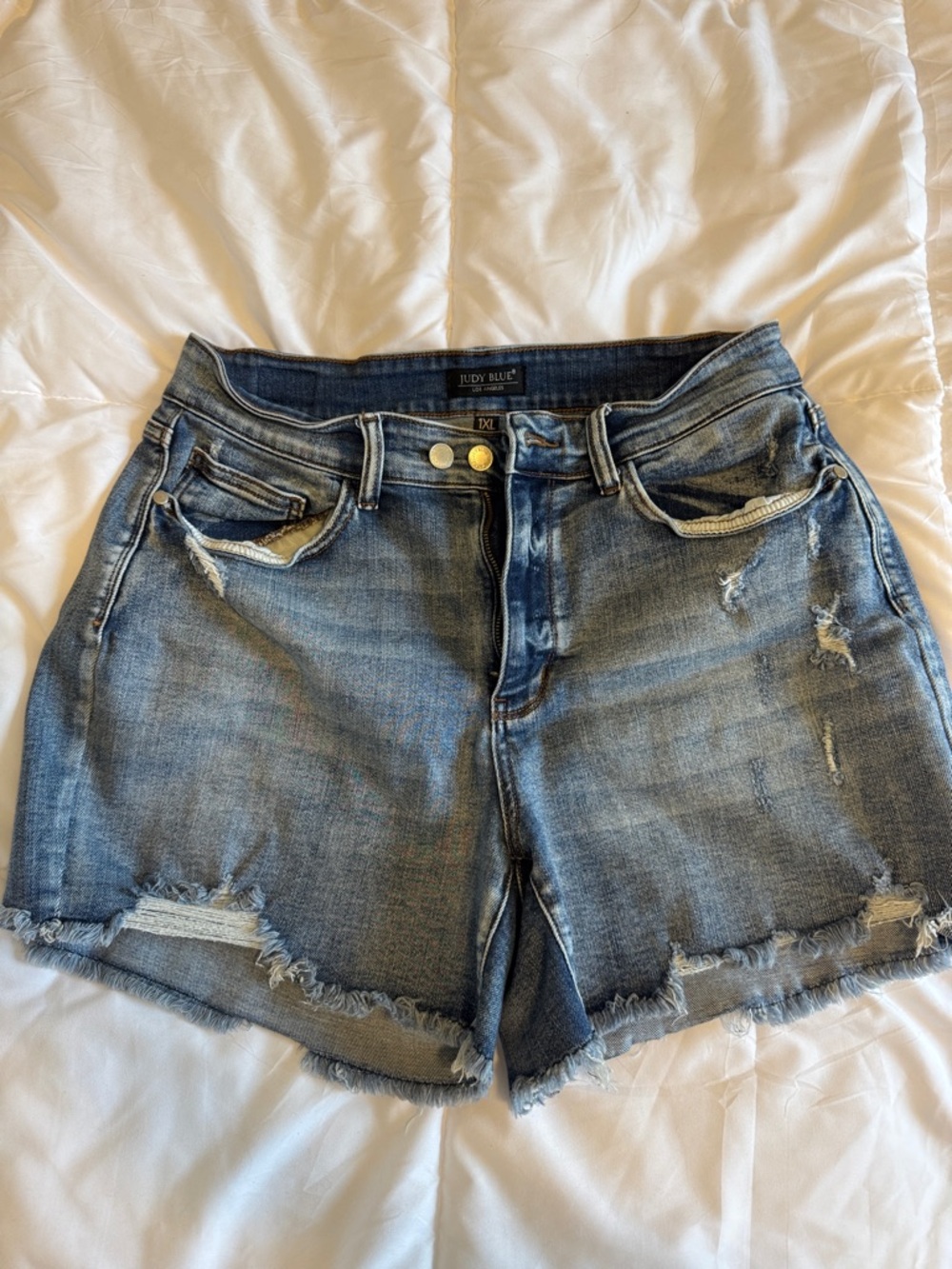Judy Blue Distressed Denim Shorts 1X